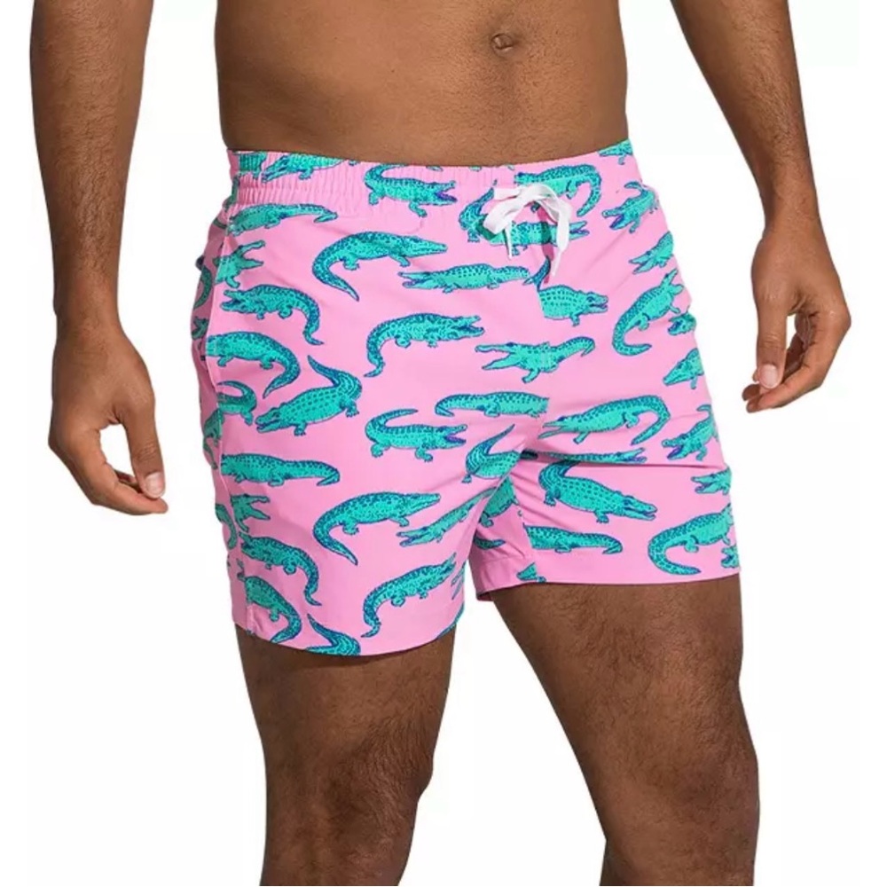 Men’s Chubbies Swim Trunks Sz XL 5.5” Inseam Alligator Pink ~ Like New!